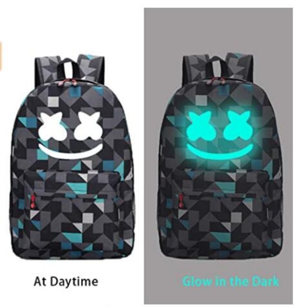 Smile Luminous Backpack & DJ Bracelet School Bag - Picture 2 of 7